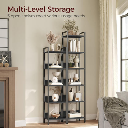 MAHANCRIS 5-Tier Bookshelf