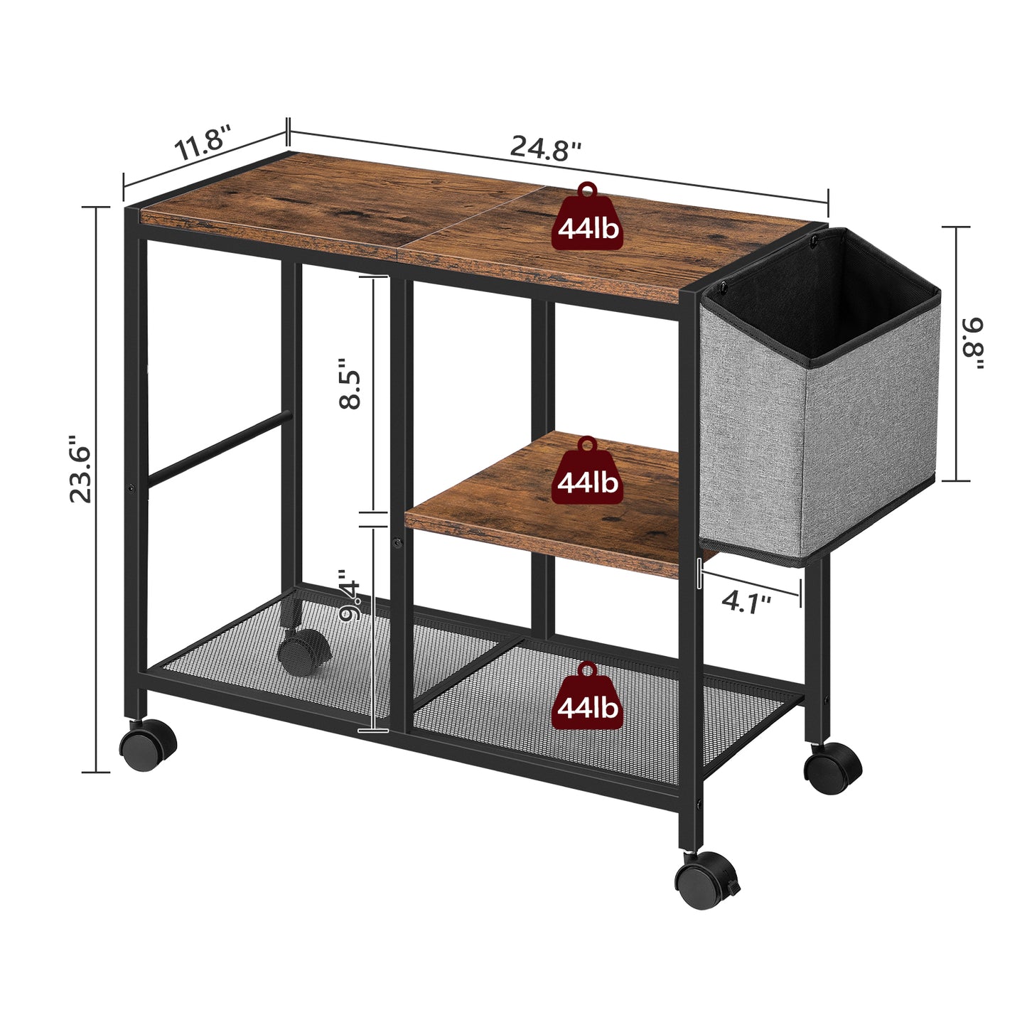 MAHANCRIS Printer Stand with Storage