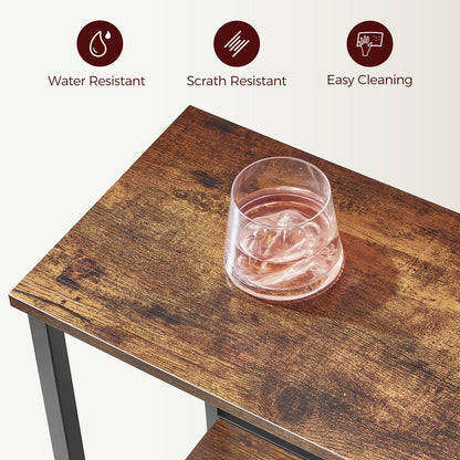 rustic brown table top grain
